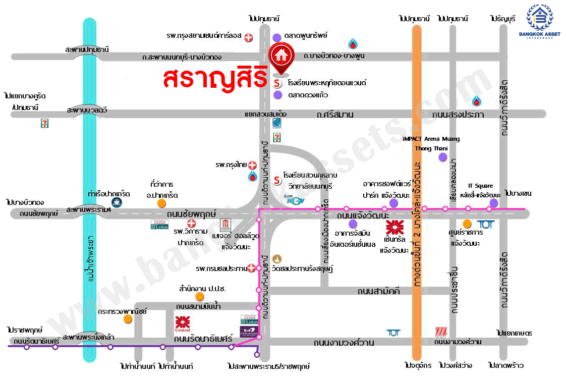 บ้านมือสองตกแต่งใหม่ โครงการ สราญสิริ ติวานนท์-แจ้งวัฒนะ1 เนื้อที่ 50.8 ตร.ว. ดีไซน์ตอบทุกไลฟ์สไตล์ ฟังก์ชัน 3 ห้องนอน 2 ห้องน้ำ จอดรถได้ 2 คัน Living กว้างขวาง บนทำเลติดถนนใหญ่ เชื่อมต่อทุกเส้นทาง ใกล้จุดขึ้นทางด่วน "ศรีสมาน"